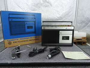 【希少 日本製】STANDARD RADIO スタンダード★ラジオカセットレコーダー SR-T105LLB ラジカセ 1971年 ビンテージ 箱付★動作品 NR1665