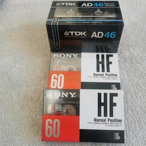 TDK カセットテープ 5本 AD 46分 x 3 SONY ソニー HF 60分 