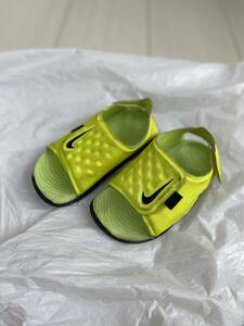 サンダル NIKE ナイキ イエロー 黄色 15cm 子供用 キッズ ベビー 男の子 シューズ 靴 ビーチサンダル ビーサン