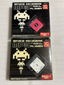 タイトー スペースインベーダー MP3 プレイヤー 2台 中身は未使用品 TAITO space invaders MP3 prayer