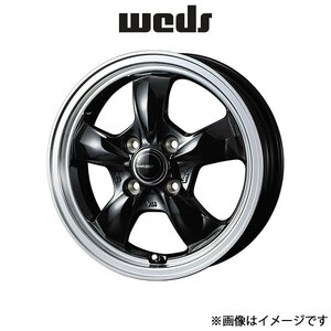 ウェッズ グラフト 5S アルミホイール 4本 シャトル GK8/GK9/GP7/GP8 15インチ ブラック/リムポリッシュ 0041426 WEDS GYRAFT 5S