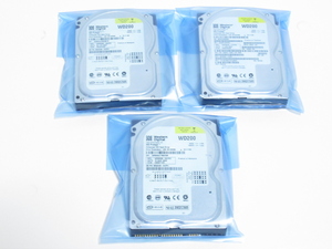 IDE 20GB HDD　Western Digital WD200 チェック済み 3台セット