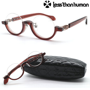 新品・日本製★【less than human】レスザンヒューマン LHR col.2020 完全絶番モデル/１本のみ再入荷/アンダーリム★正規品★送料無料