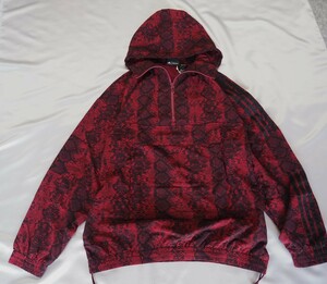 送料520円～◆新品◆定価2万円◆adidas×IVY PARK◆アディダス◆ビヨンセ◆渡辺直美◆スネークスキン柄◆SNAKE AOP WINDBREAKER◆3XL