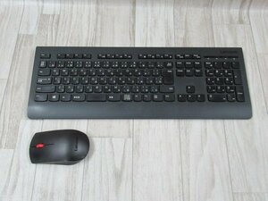 Ω ZP1 16042◆保証有 Lenovo プロフェッショナル ワイヤレス キーボード & マウス 動作OK・祝10000！取引突破！！