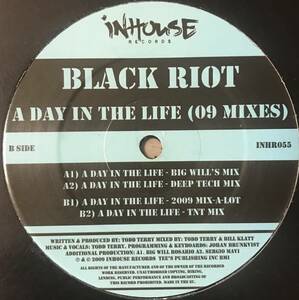 [ 12 / レコード ] Black Riot / A Day In The Life (09 Mixes) ( House ) In House Records TODD TERRY オールドスクール ハウス