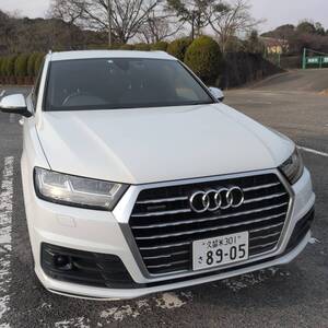 1円〜 車検R7.9迄 2016 Audi Q7 2.0 TFSI Sラインパッケージ 7人乗り クワトロ 4WD エアサス S line バーチャルコックピット マトリクスLED