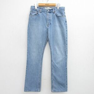 W31/古着 ギャップ GAP ジーンズ メンズ 90s ブーツカット コットン 紺 ネイビー デニム spe 24aug20 中古 ボトムス ジーパン Gパン ロング