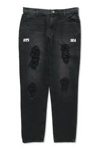 HYSTERIC GLAMOUR WIND AND SEA DAMAGED SKINNY DENIM PANTS スキニー　デニム　パンツ ヒステリックグラマー ウィンダンシー