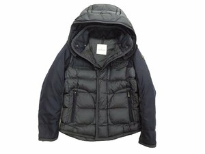 サイズ1【極美品】モンクレール MONCLER ライアン RYAN ダウンジャケット 4139285 タグ付 国内正規 ネイビー メンズ ロゴ