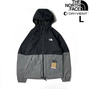 1円～!売切!【正規新品】THE NORTH FACE◆NOVELTY ANTORA RAIN HOODIE マウンテンパーカー US限定 撥水 高機能 登山(L)黒 グレー 180915-65