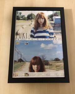 kj ★額装品★ YUKI 汽車に乗って 広告 貴重写真 A4額入り ポスター風デザイン CD JUDY AND MARY ジュディマリ コンサート ライブ