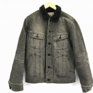 Lee/リー ストームライダー★裏地フリースボア/デニムブルゾン/Gジャン【Mens size -M/グレー】エドウィン商事製◆BC67L