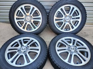 ホンダ純正ホイール 14インチ 4.5J 4H PCD100 +40 2020年製スタッドレスタイヤ 155/65R14★N-BOX N-ONE N-WGN等