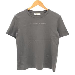 【美品】 S MAX MARA / エスマックスマーラ | The Cubeコレクション Tシャツ | グレー | レディース