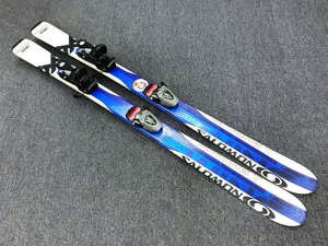 1676★SALOMON 120cm★中古/サロモン/ジュニアスキー/チューンナップ済み/ビンディング設定(無料)/ブーツ・ストック追加可