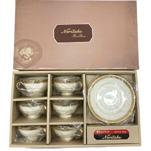 【イチオク】 ノリタケ NORITAKE ティー カップ ＆ ソーサー 6客 セット 9627 金彩 ゴールド ボーンチャイナ オールドノリタケ 新品同様