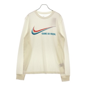 NIKE ナイキ バスケットボール ハイブリッドスウッシュフープス 長袖Tシャツカットソー ホワイト DN2998-100