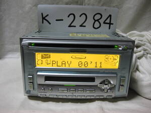 K-2284　Carrozzeria　カロッツェリア　FH-P515MD　MDLP　2Dサイズ　CD&MDデッキ　故障品