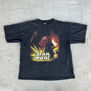 ビンテージ　スターウォーズ　エピソード1　オリジナル　レア　ダースモール　映画　ムービー　デザイン　プリント　Tシャツ　240516