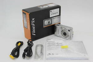 【美品 返品保証】 【便利な単三電池で使用可】フジフィルム Fujifilm Finepix A500 3x 元箱付き コンパクトデジタルカメラ v596