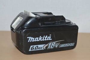 ①makita マキタ純正バッテリー 中古 BL1860B 18V6.0Ah 動作確認済み 1円スタート