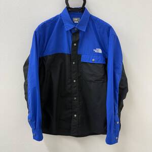 THE NORTH FACE ノースフェイス L/S Nuptse Shirt ロングスリーブヌプシシャツ NR11961 黒 青 ブラック ブルー BK LB Sサイズ 【7805】