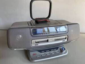 ④t309◆Panasonic パナソニック◆CD/MDラジカセ RX-MDX81 オーディオ機器 2007年製 カセットデッキ 昭和 レトロ 動作品