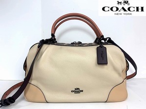 極美品★送料無料★ ブティックモデル コーチ COACH レザー 2Way ショルダーバッグ ハンドバッグ ★69622