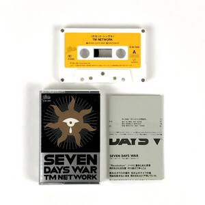 カセットテープ シングル盤 TM NETWORK SEVEN DAYS WAR 試聴未確認 【収録曲 SEVEN DAYS WAR / GIRLFRIEND】宇都宮隆 小室哲哉 木根尚登