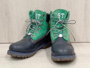 Timberland カスタムブーツ 23cm グリーン×ネイビー レディース