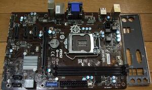 MSI INTEL H81 LGA1150 MicroATXマザー H81M-S04 即決! 48_037