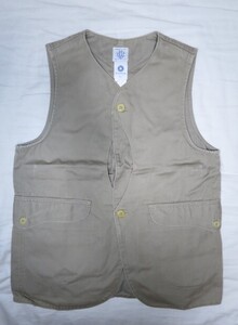 ＵSA製 POST OVERALLS ポストオーバーオールズ ロイヤルトラベラー ベスト XS