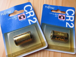 カメラ用　FUJITSU　リチウム電池　CR２　２個1セット