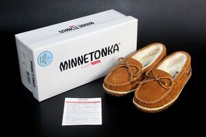 ミネトンカ ティリア レディース モカシン フラットシューズ ブラウン 23cm MINNETONKA TILIA