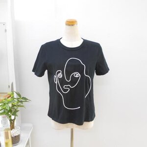 ザラ ZARA trafaluc レディース Ｍ 半袖 Tシャツ カットソー 黒 ブラック トップス