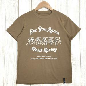 WOMENs S リッジマウンテンギア 2022 See You Again Next Spring Tシャツ グレイトフルデッドベア 熊保護活動