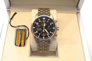 【巡寶堂】新品仕上げ済 IWC SCHAFFHAUSEN IW377710 パイロットウォッチ クロノグラフ デイデイト 43mm 自動巻き メンズ 内箱 送料無料