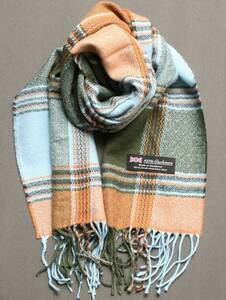 ＊スコットランド製＊暖かカシミア100％　素敵な色合いおしゃれスカーフ　♯新品♯Scottish Cashmere Scarf