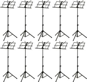 即決◆新品◆送料無料ARIA AMS-40B×10(シンプルな作りのスチール製譜面台/専用ポーチ付