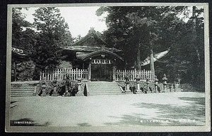 5168☆☆絵葉書・戦前・宇部神社・鳥取・絵はがき☆