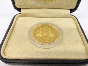 OS 天皇陛下 御在位60年記念貨幣 62年 10万円 金貨 1枚(重量20g) ケース付 プルーフ 記念硬貨 純金 K24