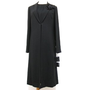 新品★LANVIN NOIR★ランバン ノワール★ブラックフォーマル★38★日本製★アンサンブル★ロングジャケット+ワンピース★喪服