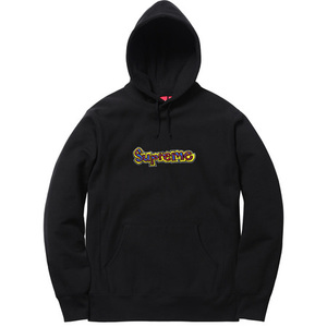 希少★新品本物【黒★L】Gonz Logo Hooded Sweatshirt ゴンズロゴ パーカー 正規店購入 シュプリーム レア品 限定 入手困難 Supreme 2018SS