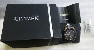 シチズン アテッサ　エコドライブ 電波ソーラー時計 H804-T021395 CITIZEN AT8044-64E　電波時計 LIGHT in BLACK　黒 チタニウム