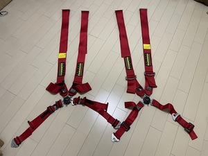 格安売り切り　シュロス SCHROTH 4点式シートベルト 2個セット　※注意願います　ショルダー固定金具無しにて※ジャンク扱いにて