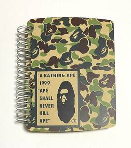 A BATHING APE メモ帳 スケジュール帳 写真ファイル 住所録 ABCカモ 迷彩 当時物 完売品