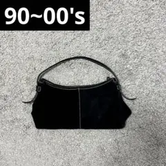 90~00s archive city leather hand bag y2k