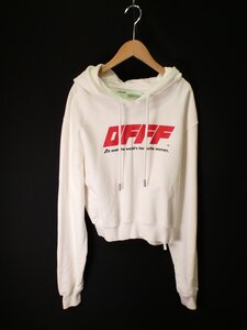 オフホワイト Off-White　OFFF　プリント プルパーカー【L