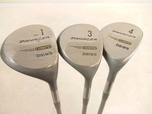 ★即決！★Daiwa/ダイワ★メンズ右打ち用ドライバー/フェアウェイウッド3本セット★1W/3W/4W★PANACER COMP★R★#61027MW_RED★